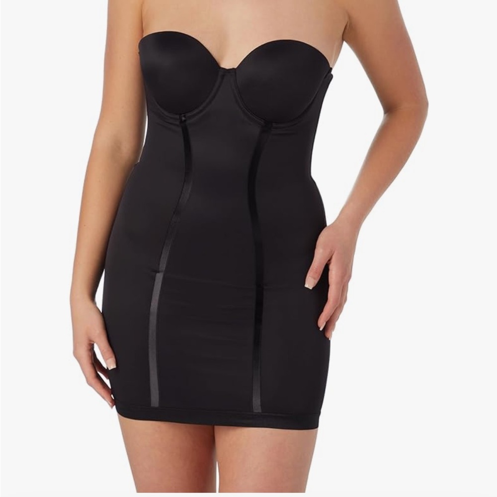Women’s Convertible Slip With Built In Bra & Anti-Static Fajas Shapewear 34C
